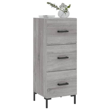 vidaXL Ντουλάπι Γκρι Sonoma 34,5x34x90cm από Επεξεργασμένο Ξύλο 1 τεμ.