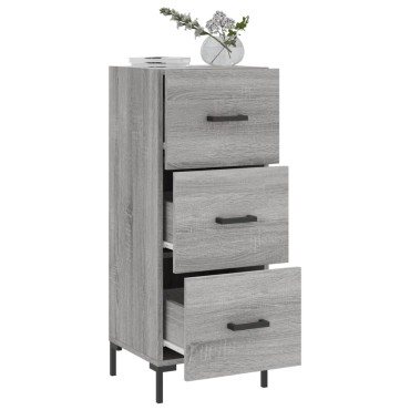 vidaXL Ντουλάπι Γκρι Sonoma 34,5x34x90cm από Επεξεργασμένο Ξύλο 1 τεμ.