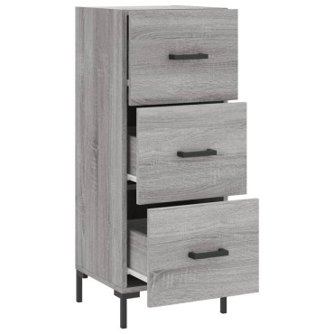 vidaXL Ντουλάπι Γκρι Sonoma 34,5x34x90cm από Επεξεργασμένο Ξύλο 1 τεμ.