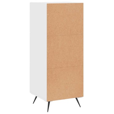 vidaXL Ντουλάπι Γυαλιστερό Λευκό 34,5x34x90cm Επεξεργασμένο Ξύλο 1 τεμ.