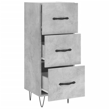vidaXL Ντουλάπι Γκρι Σκυροδέματος 34,5x34x90cm Επεξεργασμένο Ξύλο 1 τεμ.
