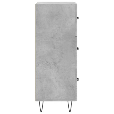vidaXL Ντουλάπι Γκρι Σκυροδέματος 34,5x34x90cm Επεξεργασμένο Ξύλο 1 τεμ.