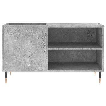 vidaXL Δισκοθήκη Γκρι Σκυροδέματος 85x38x48cm από Επεξεργ. Ξύλο