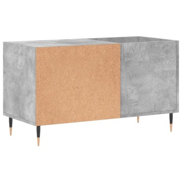 vidaXL Δισκοθήκη Γκρι Σκυροδέματος 85x38x48cm από Επεξεργ. Ξύλο