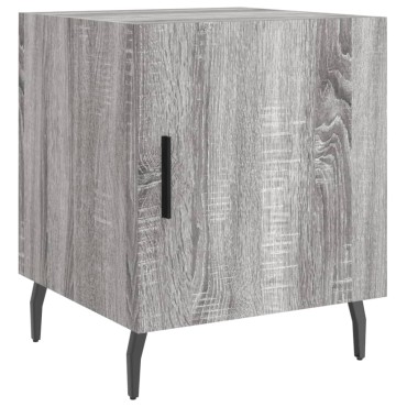 vidaXL Κομοδίνο Γκρι Sonoma 40x40x50cm από Επεξεργασμένο Ξύλο 1 τεμ.