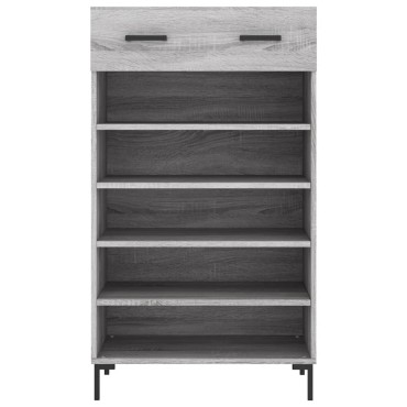 vidaXL Παπουτσοθήκη Γκρι Sonoma 60x35x105cm από Επεξεργ. Ξύλο 1 τεμ.