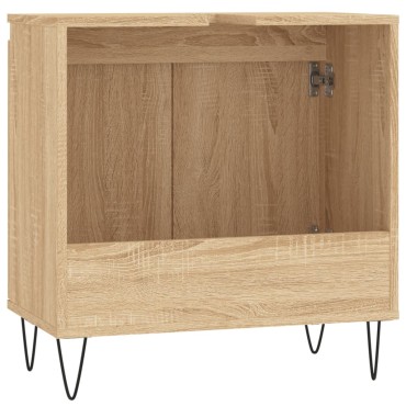 vidaXL Ντουλάπι Μπάνιου Sonoma Δρυς 58x33x60cm από Επεξεργ. Ξύλο
