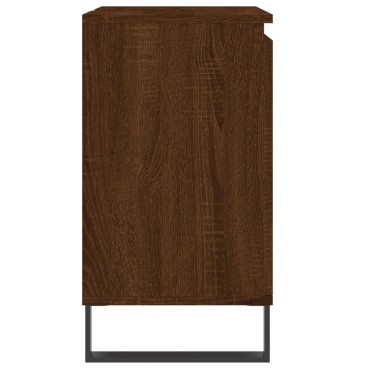vidaXL Ντουλάπι Μπάνιου Καφέ Δρυς 58x33x60cm από Επεξεργ. Ξύλο