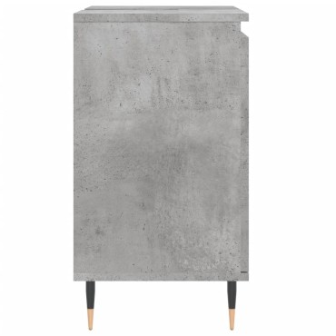 vidaXL Ντουλάπι Μπάνιου Γκρι Σκυροδεμ. 58x33x60cm Επεξεργ. Ξύλο