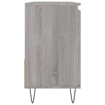 vidaXL Ντουλάπι Μπάνιου Γκρι Sonoma 65x33x60cm Επεξεργασμένο Ξύλο