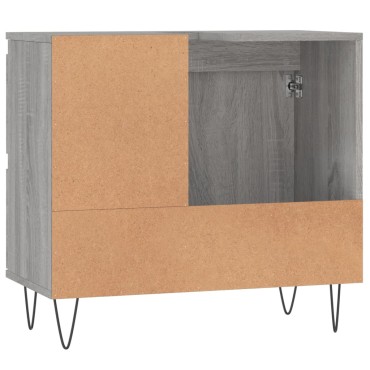 vidaXL Ντουλάπι Μπάνιου Γκρι Sonoma 65x33x60cm Επεξεργασμένο Ξύλο