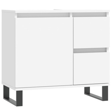 vidaXL Ντουλάπι Μπάνιου Λευκό 65x33x60cm από Επεξεργασμένο Ξύλο