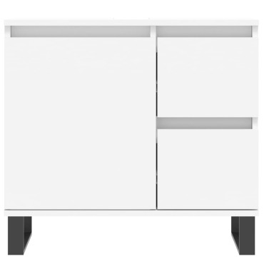 vidaXL Ντουλάπι Μπάνιου Λευκό 65x33x60cm από Επεξεργασμένο Ξύλο