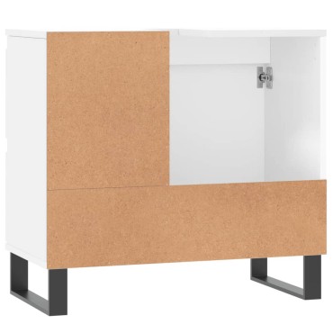 vidaXL Ντουλάπι Μπάνιου Λευκό 65x33x60cm από Επεξεργασμένο Ξύλο