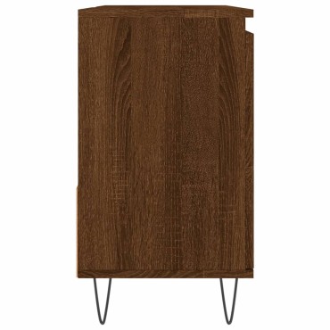 vidaXL Ντουλάπι Μπάνιου Καφέ Δρυς 65x33x60cm Επεξεργασμένο Ξύλο