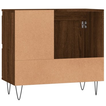vidaXL Ντουλάπι Μπάνιου Καφέ Δρυς 65x33x60cm Επεξεργασμένο Ξύλο