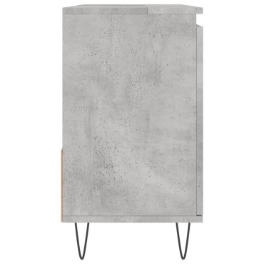 vidaXL Ντουλάπι Μπάνιου Γκρι Σκυροδέματος 65x33x60cm Επεξ. Ξύλο 1 τεμ.