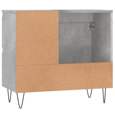 vidaXL Ντουλάπι Μπάνιου Γκρι Σκυροδέματος 65x33x60cm Επεξ. Ξύλο