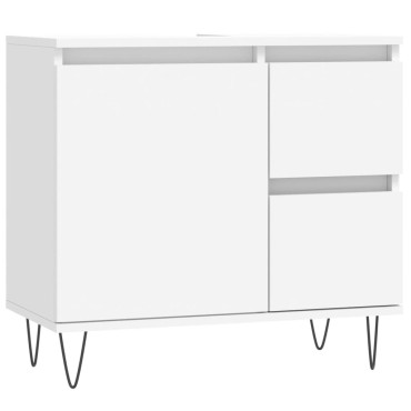 vidaXL Ντουλάπι Μπάνιου Λευκό 65x33x60cm από Επεξεργασμένο Ξύλο