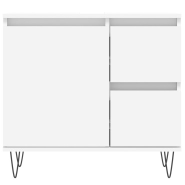 vidaXL Ντουλάπι Μπάνιου Λευκό 65x33x60cm από Επεξεργασμένο Ξύλο