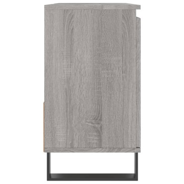 vidaXL Ντουλάπι Μπάνιου Γκρι Sonoma 65x33x60cm Επεξεργασμένο Ξύλο