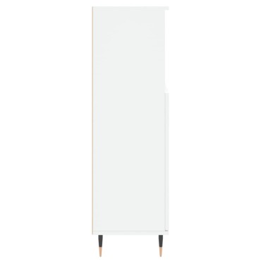 vidaXL Ντουλάπι Μπάνιου Λευκό 30x30x100cm από Επεξεργασμένο Ξύλο
