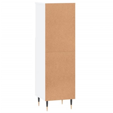 vidaXL Ντουλάπι Μπάνιου Λευκό 30x30x100cm από Επεξεργασμένο Ξύλο