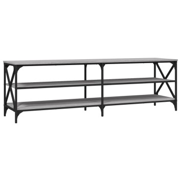 vidaXL Έπιπλο Τηλεόρασης Γκρι Sonoma 160x40x50cm Επεξεργ. Ξύλο