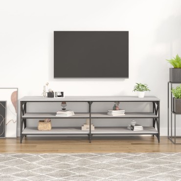 vidaXL Έπιπλο Τηλεόρασης Γκρι Sonoma 160x40x50cm Επεξεργ. Ξύλο