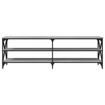 vidaXL Έπιπλο Τηλεόρασης Γκρι Sonoma 160x40x50cm Επεξεργ. Ξύλο
