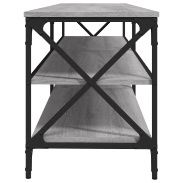 vidaXL Έπιπλο Τηλεόρασης Γκρι Sonoma 160x40x50cm Επεξεργ. Ξύλο