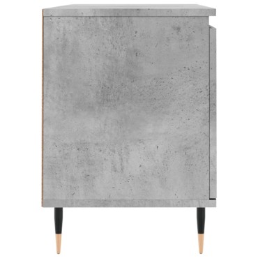 vidaXL Έπιπλο Τηλεόρασης Γκρι Σκυροδ. 104x35x50cm Επεξεργ. Ξύλο