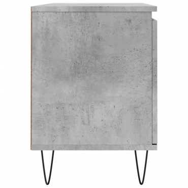 vidaXL Έπιπλο Τηλεόρασης Γκρι Σκυροδ. 104x35x50cm Επεξεργ. Ξύλο