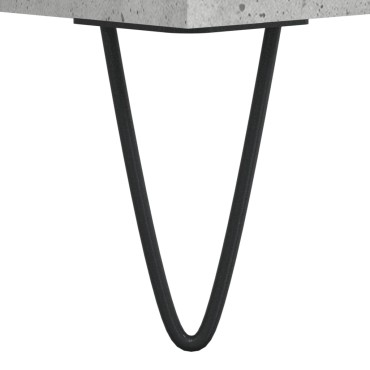 vidaXL Έπιπλο Τηλεόρασης Γκρι Σκυροδ. 104x35x50cm Επεξεργ. Ξύλο