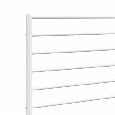 vidaXL Κεφαλάρι Λευκό Μεταλλικό 105x3x90cm 1 τεμ.