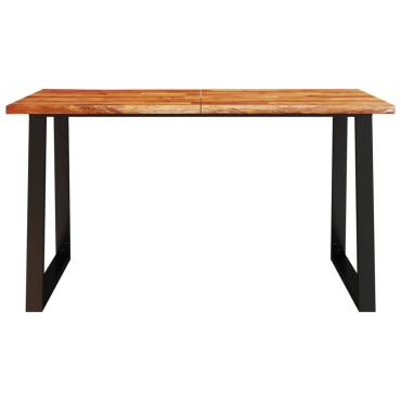 vidaXL Τραπεζαρία με Φυσικό Περίγραμμα 140x80x75cm Μασίφ Ξύλο Ακακίας 1 τεμ.