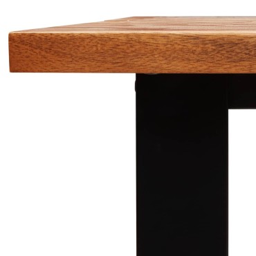 vidaXL Τραπεζαρία με Φυσικό Περίγραμμα 140x80x75cm Μασίφ Ξύλο Ακακίας 1 τεμ.