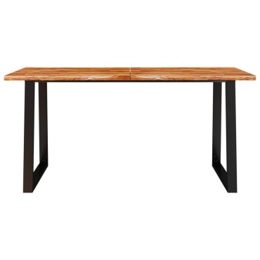 vidaXL Τραπεζαρία με Φυσικό Περίγραμμα 160x80x75cm Μασίφ Ξύλο Ακακίας 1 τεμ.