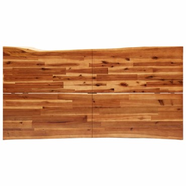 vidaXL Τραπεζαρία με Φυσικό Περίγραμμα 160x80x75cm Μασίφ Ξύλο Ακακίας 1 τεμ.
