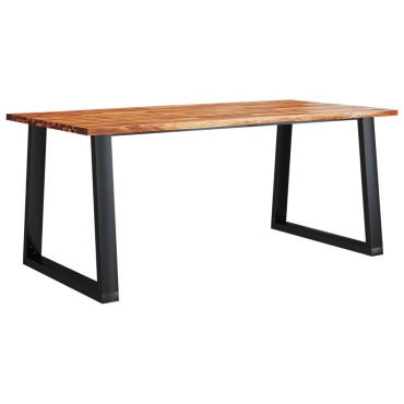 vidaXL Τραπεζαρία με Φυσικό Περίγραμμα 180x90x75cm Μασίφ Ξύλο Ακακίας 1 τεμ.