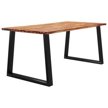 vidaXL Τραπεζαρία με Φυσικό Περίγραμμα 180x90x75cm Μασίφ Ξύλο Ακακίας 1 τεμ.