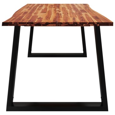 vidaXL Τραπεζαρία με Φυσικό Περίγραμμα 180x90x75cm Μασίφ Ξύλο Ακακίας 1 τεμ.