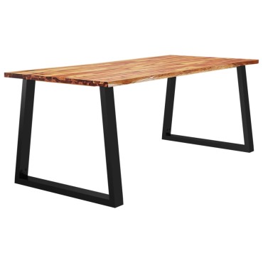 vidaXL Τραπεζαρία με Φυσικό Περίγραμμα 200x90x75cm Μασίφ Ξύλο Ακακίας 1 τεμ.