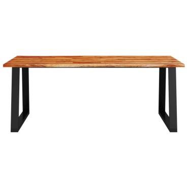 vidaXL Τραπεζαρία με Φυσικό Περίγραμμα 200x90x75cm Μασίφ Ξύλο Ακακίας 1 τεμ.