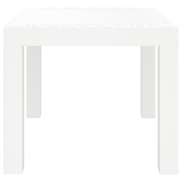 vidaXL Τραπέζι Κήπου Λευκό 59x47x40cm Πολυπροπυλένιο 1 τεμ.