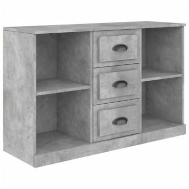 vidaXL Μπουφές Γκρι Σκυροδέματος 104,5x35,5x67,5cm Επεξεργασμένο Ξύλο 1 τεμ.