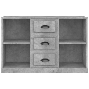 vidaXL Μπουφές Γκρι Σκυροδέματος 104,5x35,5x67,5cm Επεξεργασμένο Ξύλο 1 τεμ.