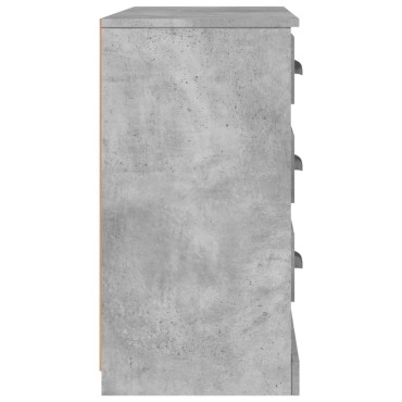 vidaXL Μπουφές Γκρι Σκυροδέματος 104,5x35,5x67,5cm Επεξεργασμένο Ξύλο 1 τεμ.