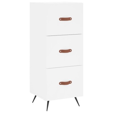 vidaXL Ντουλάπι Λευκό 34,5x34x90cm από Επεξεργασμένο Ξύλο 1 τεμ.