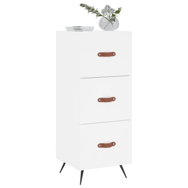 vidaXL Ντουλάπι Λευκό 34,5x34x90cm από Επεξεργασμένο Ξύλο 1 τεμ.